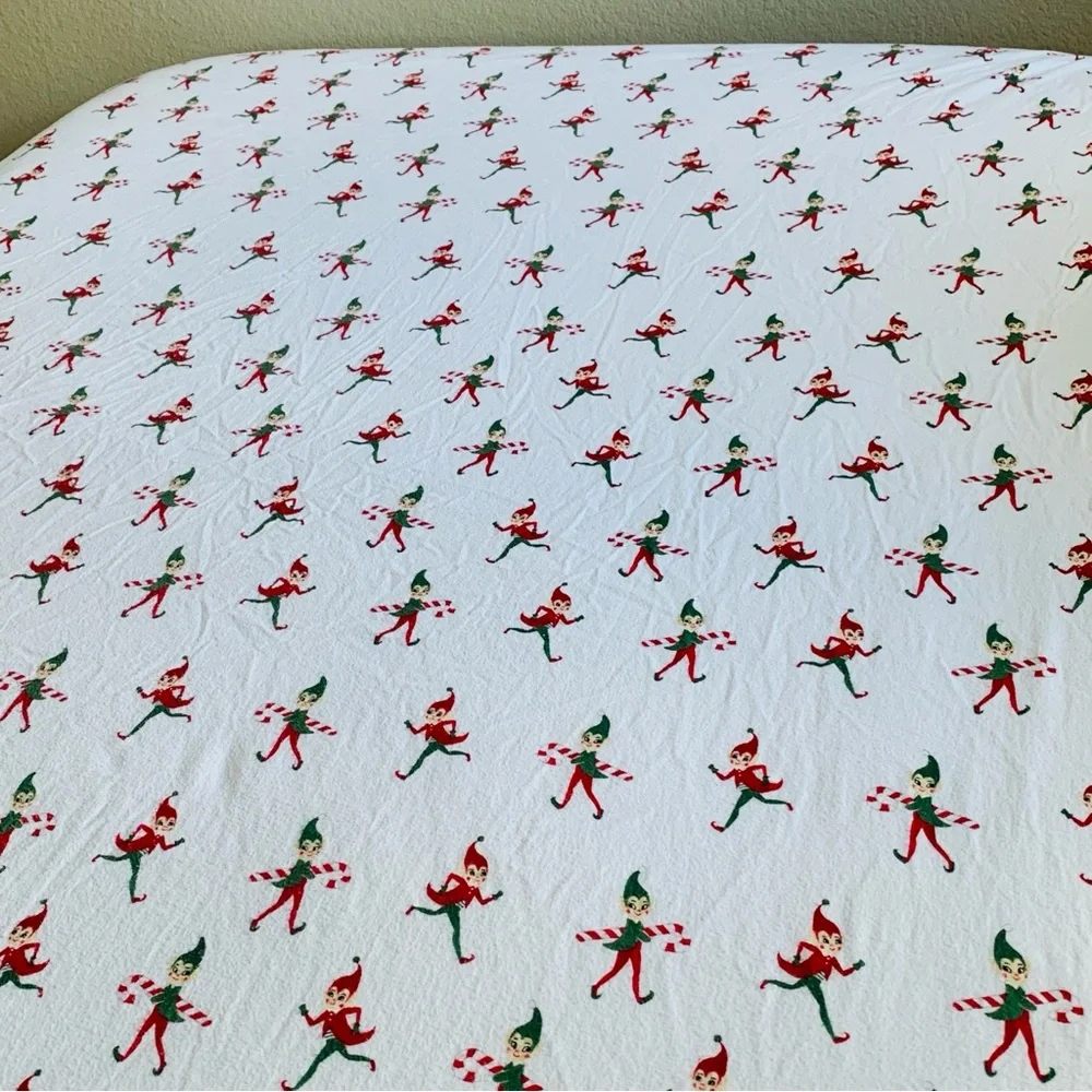 Pottery Barn Kids Elf Sheet Set Organic Cotton Size Full 4 Piece Set - Picture 4 of 10